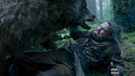 The Revenant bear attack scene
