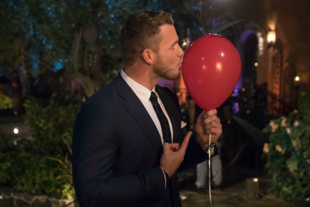 The Bachelor 2019, Colton with red balloon/cherry