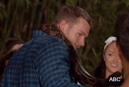 The Bachelor 2019 week 5, Colton with snake